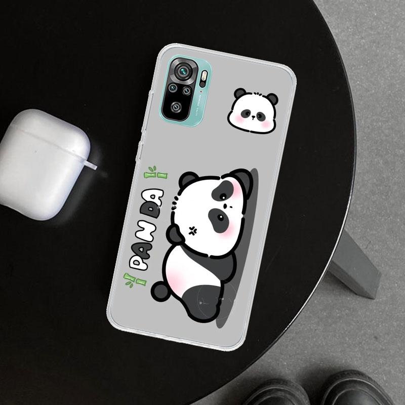 Cartoon Cute Panda Bear Phone Case Cover for Xiaomi Redmi Note 15 14 13 12 11 Pro Plus 14S 12S 11S 11T 11E 10S 10 Customized Fun