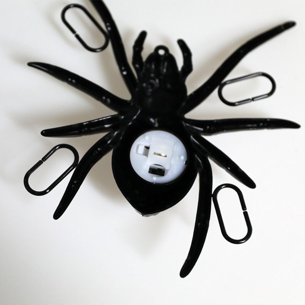 Halloween Colorful Glowing Spiders, Fluorescent, Rainbow, Spiders, Black Spiders, Scene Pranks, Decoration Ornaments
