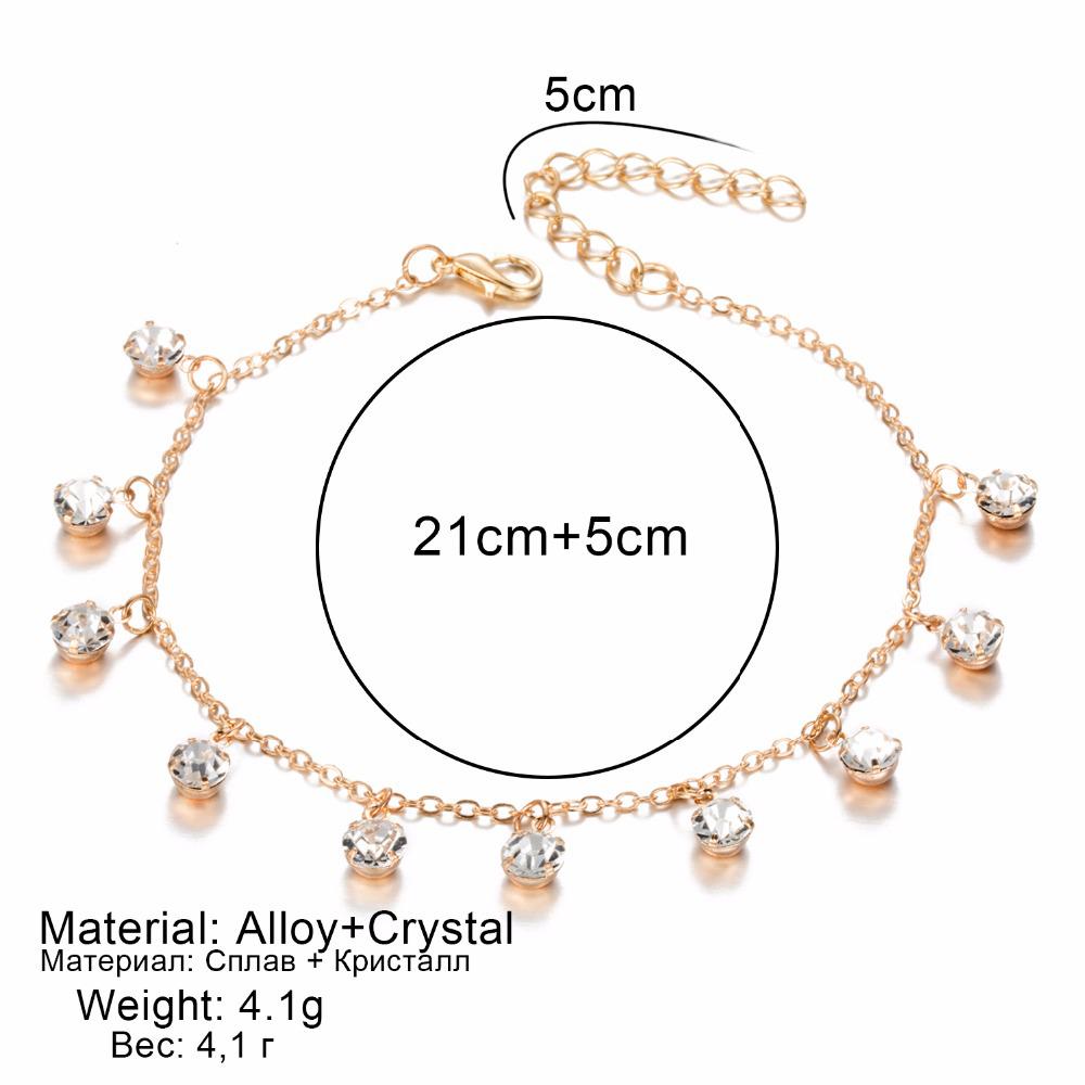 Sunflower Diamond Trend Anklet for Women - European & American Fashion Jewelry