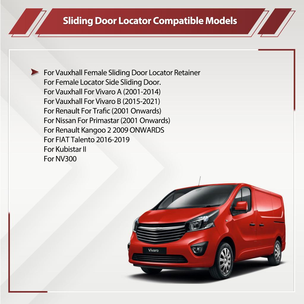 Car Female Sliding Door Locator 91167277 FOR Renault Trafic Mk2 Mk3 Vauxhall Vivaro VIVARO A & B Nissan Primastar Exterior Parts