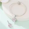 Animal Series Cute Pink Rabbitcharms Beads Fit Diycopper Original Bracelet Women Jewlery Birthday Gift For Child