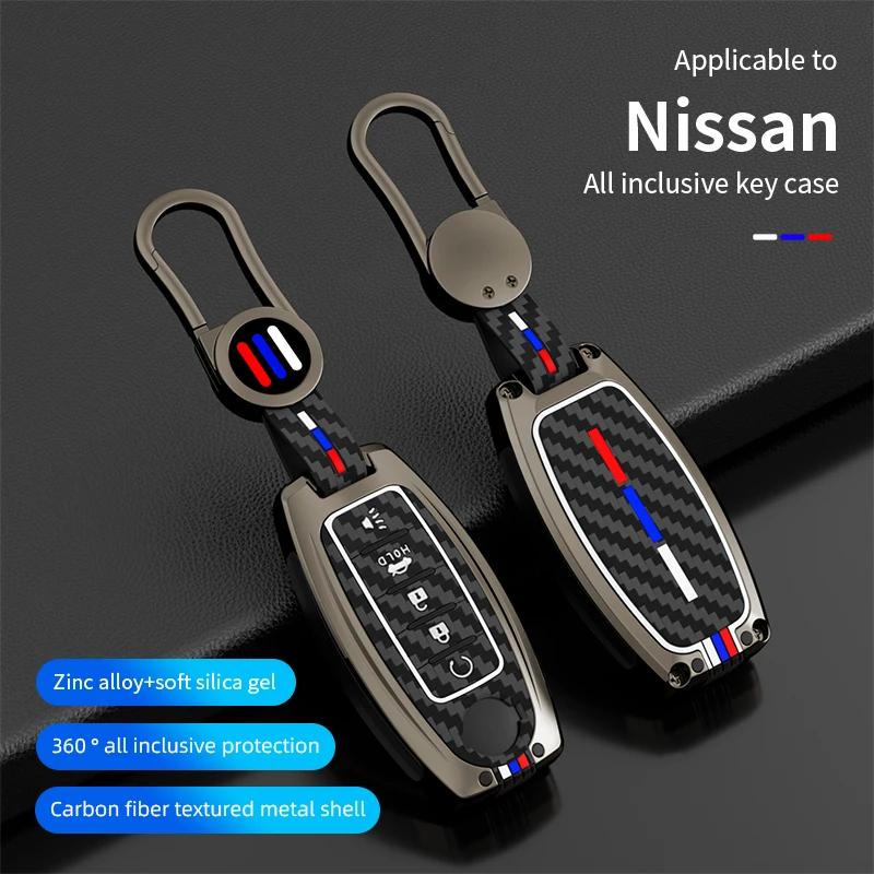 Zinc Alloy Car Key Case Cover 2/3/4/5 Button For Nissan Rogue Altima Maxima Sentra X Trail Patrol Murano Pathfinder Armada Versa