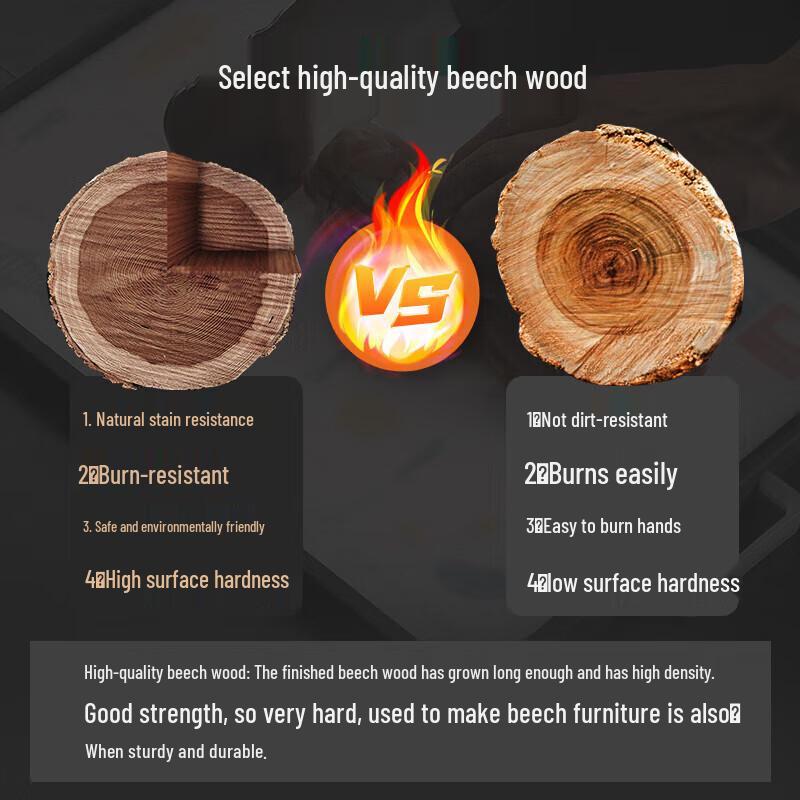 304 Stainless Steel Wok Spatula with Beech Handle