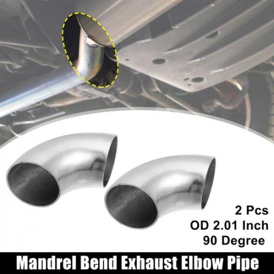 Universal OD 2   90 Degree Mandrel Bend Elbow Stainless Steel Exhaust Pipe Tube