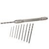 Hand Drill Double Chuck Head Handle Drill Bit Kit Wire Tool Fit 0.3-3.2mm Wire Jewelry Watch Repairing Hand Tool