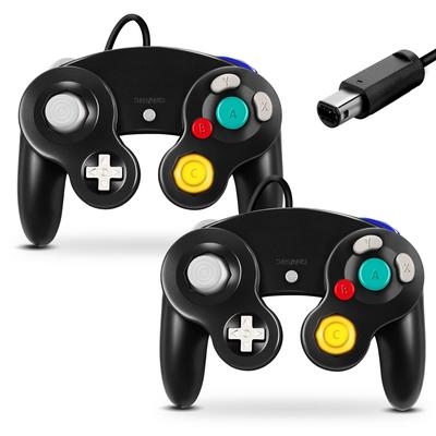 TRVL FIELDER Gamecube Controller 2 Pack Classic Wired Controller Compatible with Wii Nintendo Gamecube