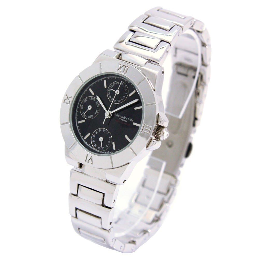 Srebrny Zegarek na Rękę Alessandra Aura AO-15000-1