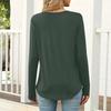 Women's Casual And Fashionable T,shirt, Color, Round Neck, Long Sleeves.
