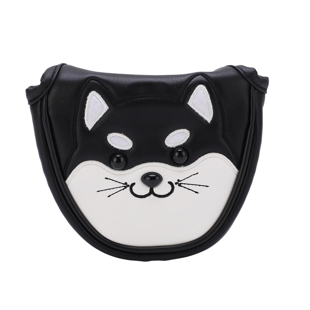 PU Leder Golf Putter Schlägerhauben mit Magnetverschluss Wasserdicht Cartoon Verdicken Plüsch Golfschläger