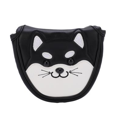 PU Leather Golf Putter Head Covers with Magnetic Closure Waterproof Cartoon Thicken Plush Golf Club