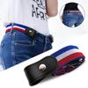 Buckle-Free Belt for Jean Pants Elastic Invisible for Belt Men Women Fashion No Buckle Stretch Elastic Waist Belt