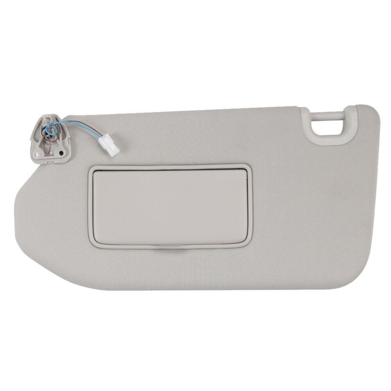 Powerful 2PCS Gray Sun Visor With Lamp For 2013-2018 Pathfinder, 2014-2017 Infiniti QX60 96400-9PB0A, 96401-9PB0A Replacement Ac
