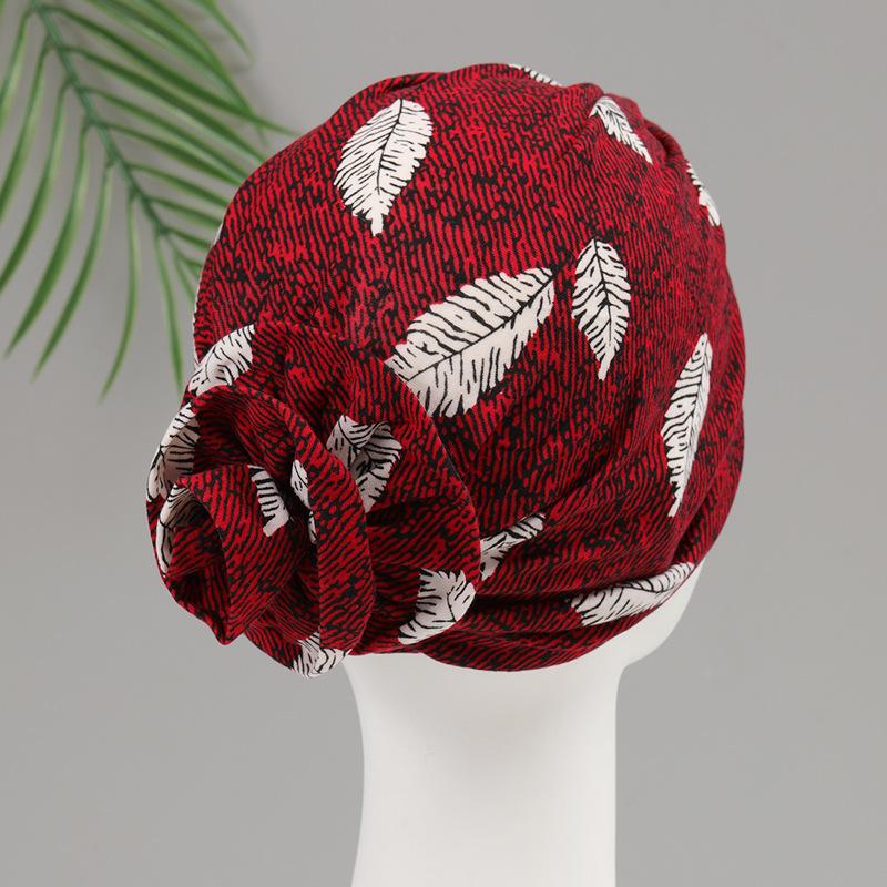 Adult Hat Women's Autumn and Winter Versatile Pullover Hat Multicolor Indian Hat Baotou Hat Women