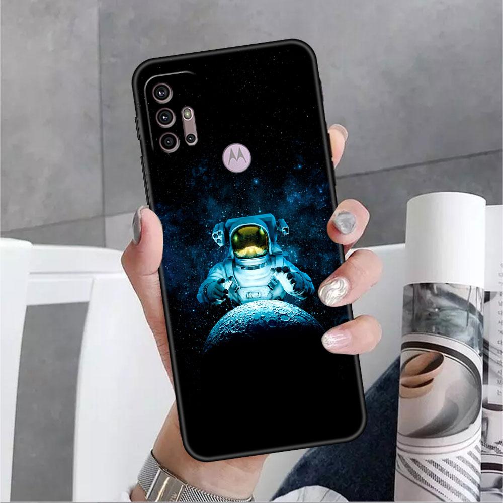 

Чехол для Motorola G30 G60 G9 Play One Fusion Plus Edge 20 G8 Power Lite G22 G50 G200 G51 G71, чехол для телефона, крутой одинокий астронавт Moto G Stylus 5G