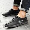 Bărbați PU Dimensiune mare 38-47 Pantofi casual lucrați manual Mocasini de modă cu talpă moale