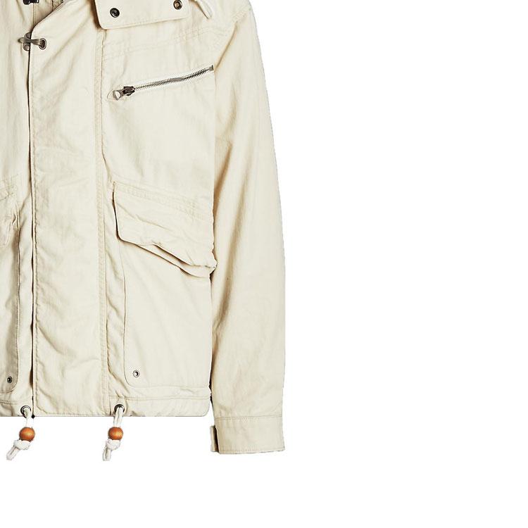 Polo Ralph Lauren Solid Color Zipper Multi-Pocket Hooded Long Sleeve Jacket Men Jackets Beige MNPOOTW16021154-101