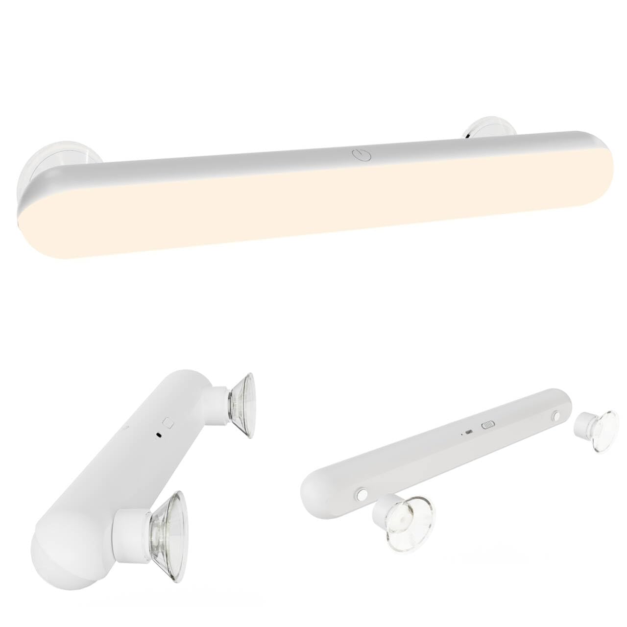 

Retrofit Actress Light, 5000mAh High-Capacity, Cordless Dressing Table Light with 3 Color Temperature Settings and Stepless Dimming, Threaded Suction