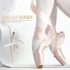 Professional Ballet Pointe Shoes Girls Women Ladies Satin Ballet Shoes With Ribbons