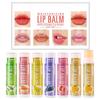 6pcs Lip Balm Set A Variety of Fruit-flavored Moisturizing Lip Balm Hydrating Base Lip Balm Sets Lip Care Lip Makeup Gift for Women