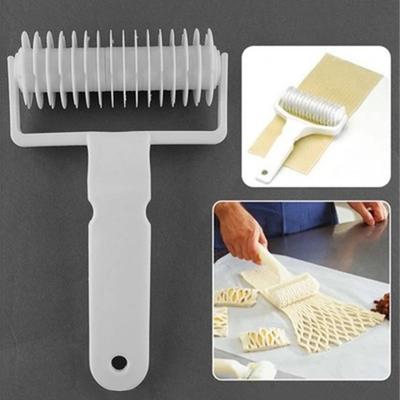 Large Size Pizza Roller Cutter Pie Cookie Cutter Pastry Baking Tools Knife Bakeware Embossing Dough Roller Lattice Cutter Craft