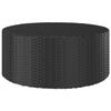 VidaXL Tea Table Black 68x68x30 Cm Woven Resin