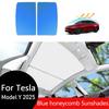Sunshades for 2025 New Model Y Juniper Blue Upgraded Sunroof Shade Sunshade Roof Sun Shade for 2025 New Model Y Juniper