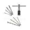 Adjustable T-shaped Tap Wrench, Hand Tap Drill Set M3-M12, Used for Manual Thread Tapping and Drilling, Tap and Drill Tool Set