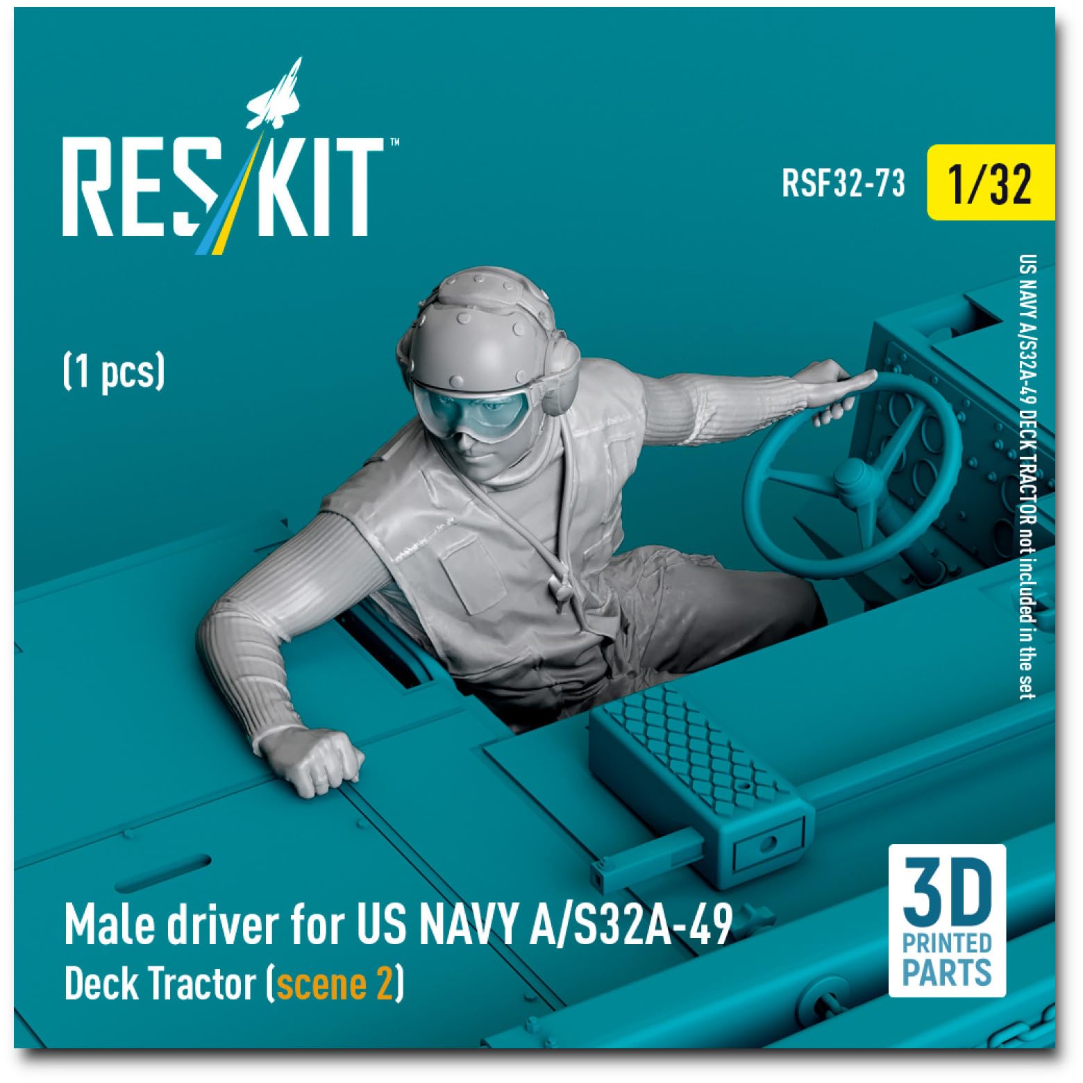 

Reskit scale US Navy Driver Type 2 3D Printable Resin Kit 1/32 A/S32A-49 (Male) RSKF32-0073 (Airplane)