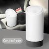 Car Trash Can with Lid, Car Dustbin ABS,Leakproof Vehicle Trash Bin, Small Garbage Bin for Car Offices