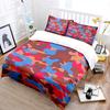 Abstract Camouflage Pattern Bedding Set For Kids Luxury Gift 3Pcs Digital Print Comforter Set Soft Comfortable Breathable