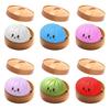 New Colorful Dumpling Squishes Stress Toys Simulation Food Squishies Bun with Steamer Squeeze Dough Ball