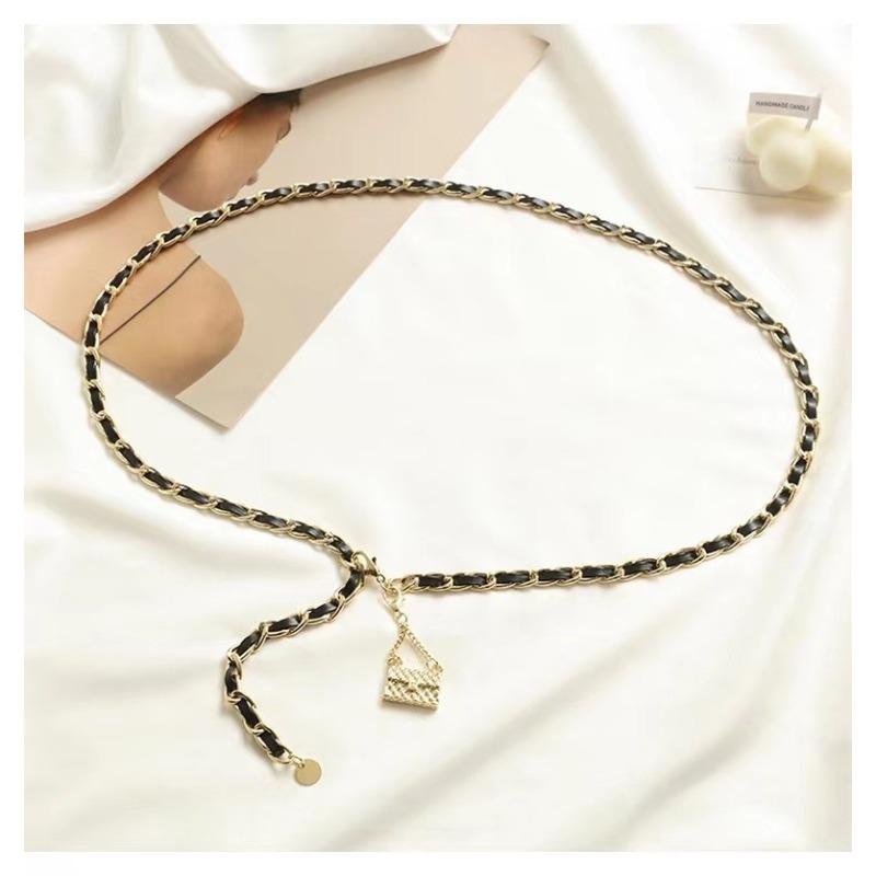 Waist Chain, Metal Bag, High-end Decorative Suit Sweater, Chain, Women's Dress with Thin Belt Pants