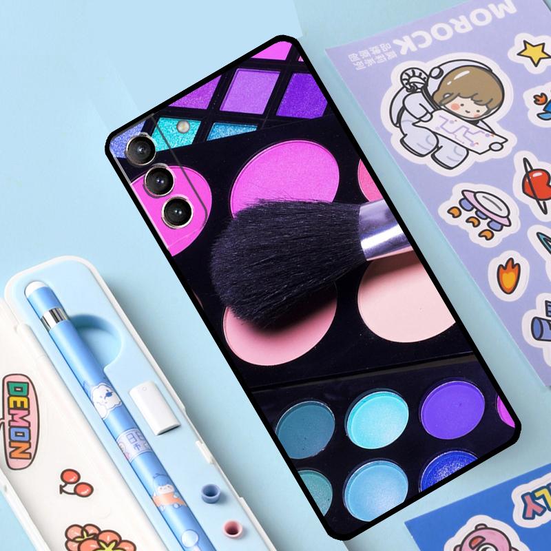 Makeup Eyeshadow Palette Cover For Samsung Galaxy S23 S21 FE S20 FE S22 Plus Note 20 Ultra Note 10 S8 S9 S10 Plus Case