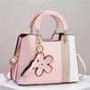 Textured Light Luxury Temperament Portable Shoulder Bag Large Capacity Crossbody Square Bag
