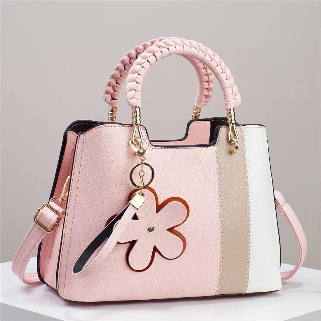 Textured Light Luxury Temperament Portable Shoulder Bag Large Capacity Crossbody Square Bag