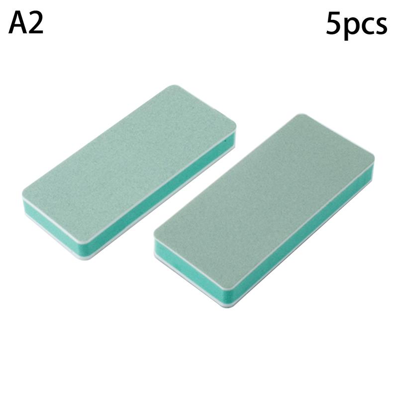5Pcs Double Sided Multifunctional Reusable Hand Sander Blocks For Sanding Sponge 600# & 3000 #Grit Watch Strap Nail Polishing