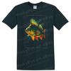 Fish Art T Shirt Colorful Bass Graphic Tee for Fishing Enthusiasts