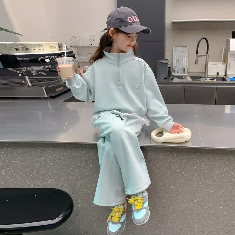 Girls' Stylish Casual Two-Piece Set
