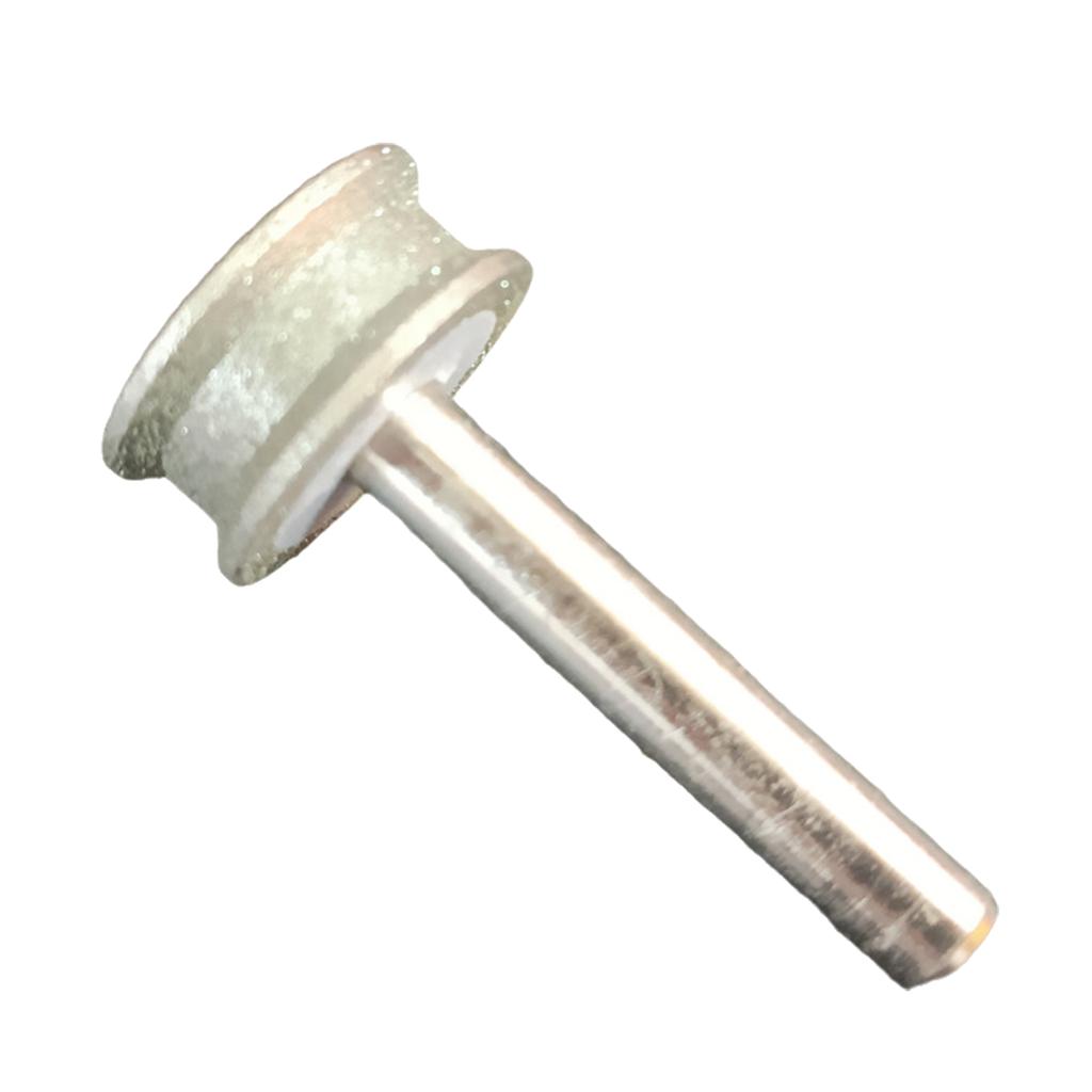 2-12mm Concave Diamond Grinding Wheel for Polishing Rounded Edges and Curved Surfaces On Glass Jade with 6mm Shank