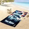 Name Custom Bigfoot Print Beach Towel, Large Soft Quick Dry Towel for Beach Camping Swimming