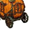Fall Themed Room Accessories 3D Resin Pumpkin Carriage Ornament, Retro Fairy Tale Cart Dreamy Niche Gift for Her Figurine, Vintage Desktop Decoration