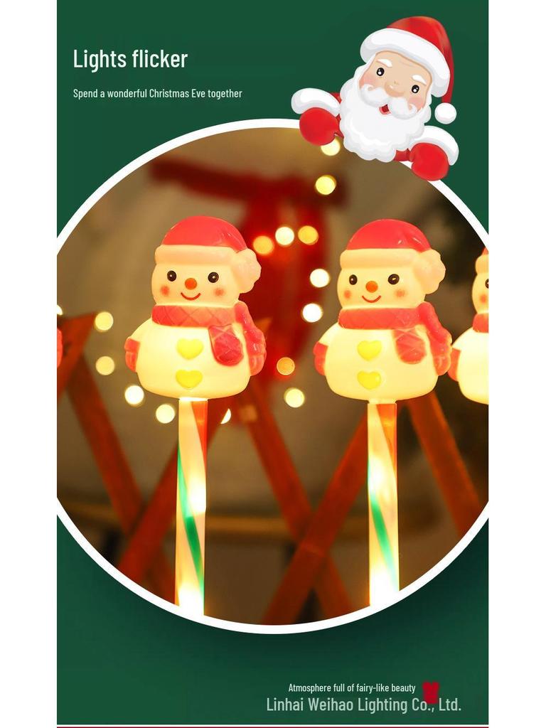 Solar LED Christmas Garden Courtyard Atmosphere Lights: Outdoor Ground Insert