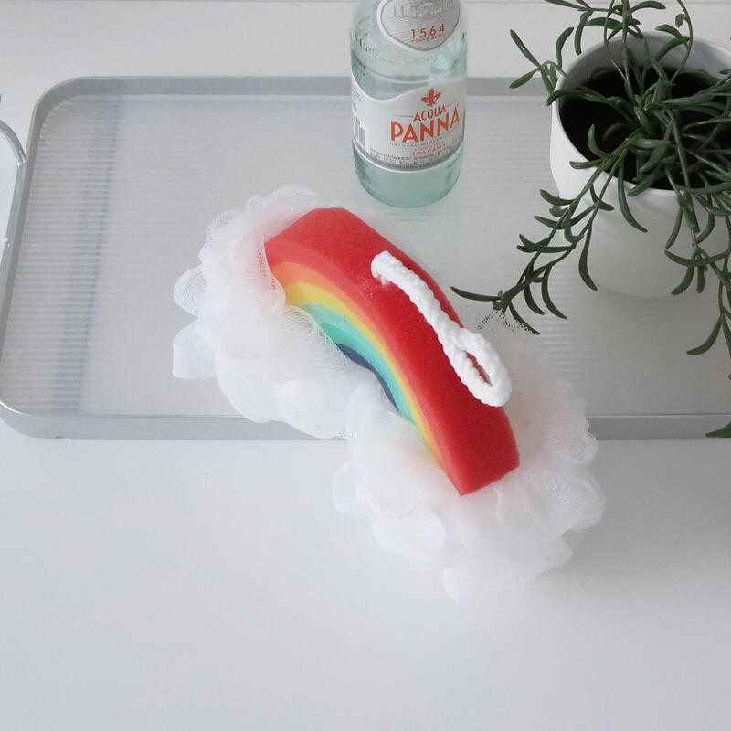 Rainbow Shower Sponge Foam Shower Ball