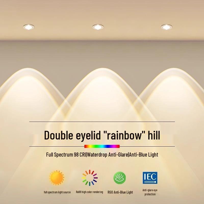 Embedded Rainbow Hills Anti-Glare LED Downlight - 2025 Wall Washer Spotlight