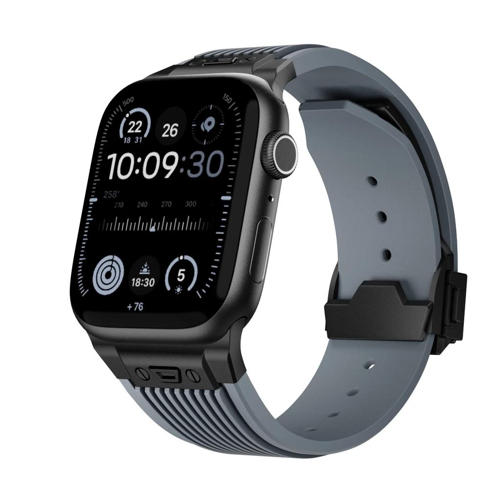 Silikonový sportovní řemínek pro Apple Watch Band řady 9 8 7 6 5 4 SE Ultra 2/1 49mm 45 44 42 41 40 38mm Gumový náramek Correa Pás