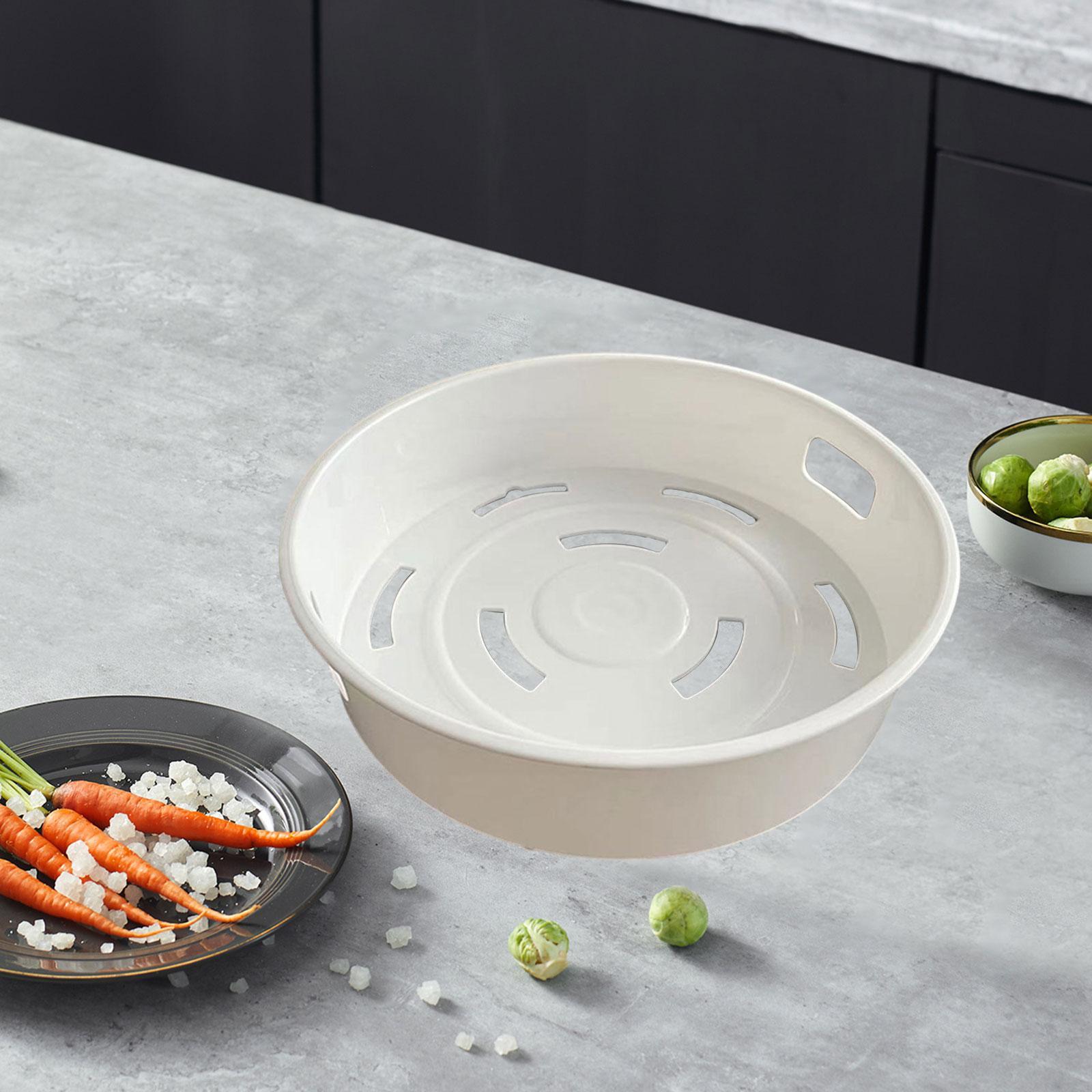 Kitchen Steamer Grid Dumpling Steamer Kitchen Round Vegetable Food Steamer Meat Cooking Steam Grid Food Grade PP Steamer Basket