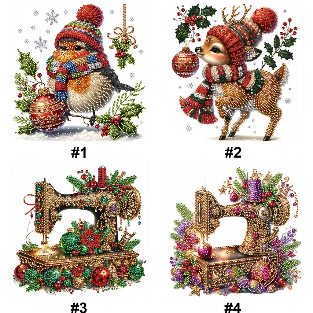Xmas 5D DIY Diamond Art Painting Kits for Home Wall Decor DIY Gem Art Diamond Painting Kits Diamond Dots Gem Art 11.81x11.81in