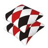 Harlequin Plaid Playing Cards Diamond 2 Pcs Square Pillowcase Pillow Cover Cushion Throw Pillow For Home Car