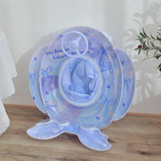 Mermaid Pool Float Mermaid Tail Shaped Inflatable Swimming Ring with Seat Infant Pool Floaties for Baby Girls Boys Toddlers