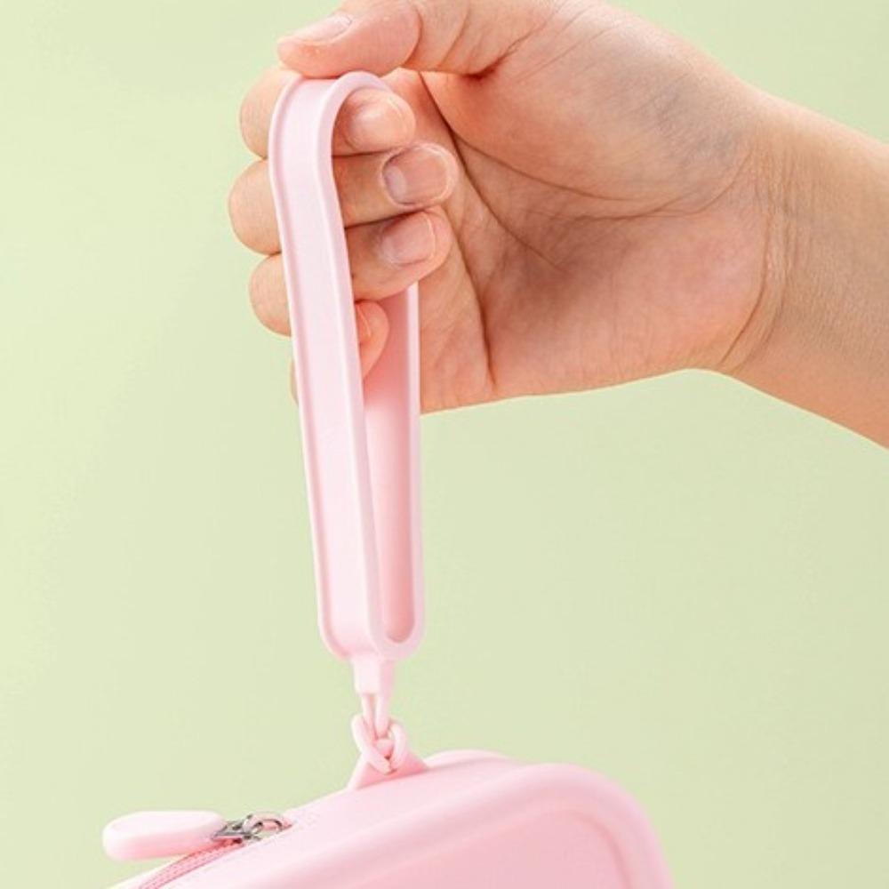 Waterproof Coin Purse Silicone Cosmetic Bag New Earphone Bag  Students